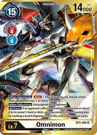Omnimon (Alternate Art - Tomotake Kinoshita) #BT5-086 SR