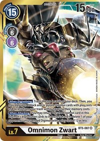 Omnimon Zwart (Alternate Art - As'Maria) #BT5-087 SR