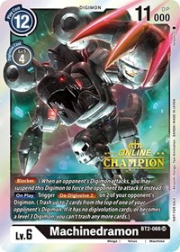 Machinedramon - BT2-066 (2021 Championship Online Regional) [Online Champion] #BT2-066 SR