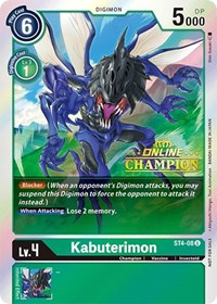 Kabuterimon - ST4-08 (2021 Championship Online Regional) [Online Champion] #ST4-08 U