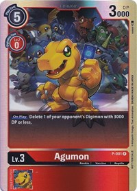 Agumon - P-001 (Rainbow Foil) #P-001 P