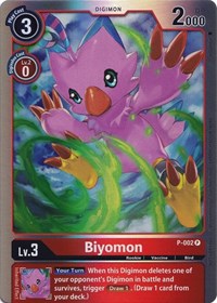 Biyomon - P-002 (Rainbow Foil) #P-002 P