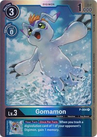 Gomamon - P-004 (Rainbow Foil) #P-004 P