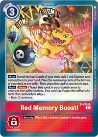 Red Memory Boost! #P-035 SR