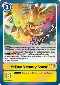 Yellow Memory Boost! #P-037 SR