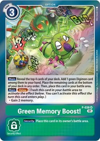 Green Memory Boost! #P-038 SR