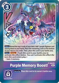 Purple Memory Boost! #P-040 SR