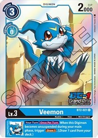 Veemon - BT2-021 (DC-1 Grand Prix) #BT2-021 C