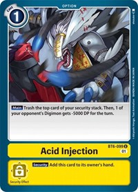 Acid Injection #BT6-099 U