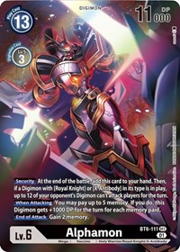 Alphamon (Alternate Art) #BT6-111 SEC