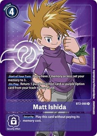 Matt Ishida - BT2-090 (Official Tournament Pack Vol.3) #BT2-090 R