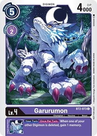 Garurumon - BT2-073 (Official Tournament Pack Vol.3) #BT2-073 C