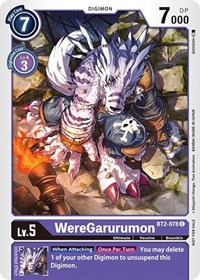 WereGarurumon - BT2-078 (Official Tournament Pack Vol.3) #BT2-078 C