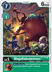 MegaKabuterimon (Official Tournament Pack Vol.3) #BT1-076 U