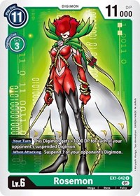Rosemon #EX1-042 U