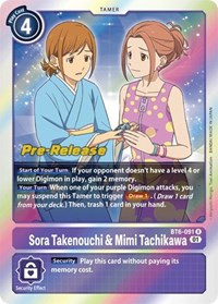 Sora Takenouchi & Mimi Tachikawa #BT6-091 R