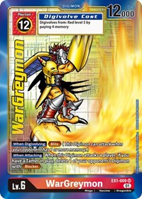WarGreymon (Alternate Art) #EX1-009 SR