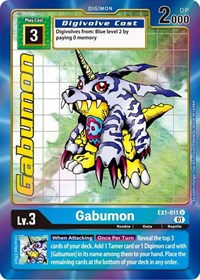 Gabumon (Alternate Art) #EX1-011 U