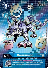 Garurumon (Alternate Art) #EX1-015 U