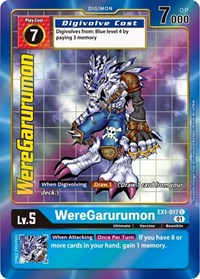 WereGarurumon (Alternate Art) #EX1-017 C