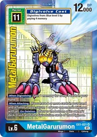 MetalGarurumon (Alternate Art) #EX1-021 SR
