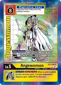 Angewomon (Alternate Art) #EX1-030 SR