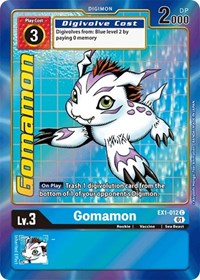 Gomamon (Alternate Art) #EX1-012 C
