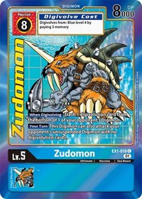 Zudomon (Alternate Art) #EX1-018 C