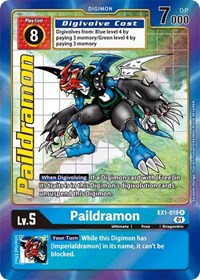 Paildramon (Alternate Art) #EX1-019 R