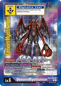 VenomMyotismon (Alternate Art) #EX1-063 SR