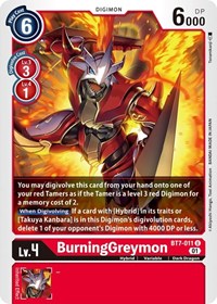 BurningGreymon #BT7-011 U