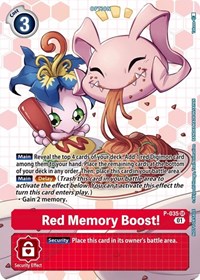 Red Memory Boost! - P-035 (Next Adventure Box Promotion Pack) #P-035 SR