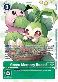 Green Memory Boost! - P-038 (Next Adventure Box Promotion Pack) #P-038 SR
