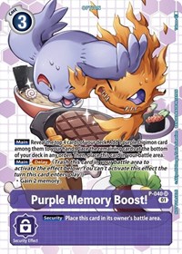 Purple Memory Boost! - P-040 (Next Adventure Box Promotion Pack) #P-040 P