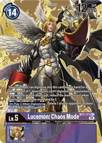 Lucemon: Chaos Mode (Alternate Art) #BT7-111 SEC