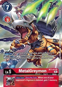 MetalGreymon (Alternate Art) #BT7-013 SR