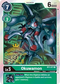 Okuwamon (2021 Championship Finals Event Pack Alt-Art Gold Stamp Set) #BT1-077 C