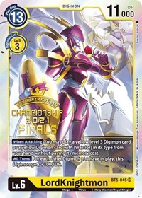 LordKnightmon (2021 Championship Finals Event Pack Alt-Art Gold Stamp Set) #BT5-045 SR