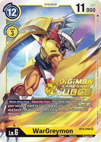 WarGreymon (Judge Pack 1) #BT4-048 SR