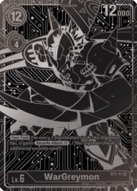 WarGreymon - ST1-11 (2021 Championship Finals 2nd Place) #ST1-11 SR