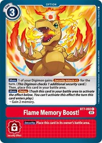 Flame Memory Boost! #BT7-092 C