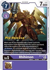 Rhihimon #BT7-075 U