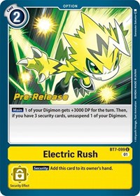 Electric Rush #BT7-099 U