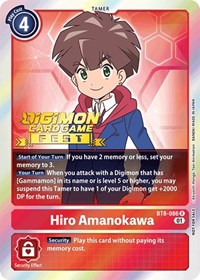 Hiro Amanokawa (Digimon Card Game Fest 2022) #BT8-086 R