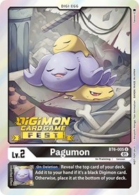 Pagumon (Digimon Card Game Fest 2022) #BT6-005 U