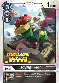ToyAgumon (Digimon Card Game Fest 2022) #BT2-055 C