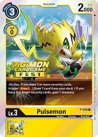 Pulsemon - P-028 (Digimon Card Game Fest 2022) #P-028 P