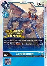 Coredramon (Digimon Card Game Fest 2022) #ST8-06 U