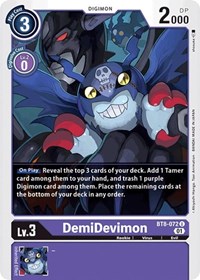DemiDevimon #BT8-072 U