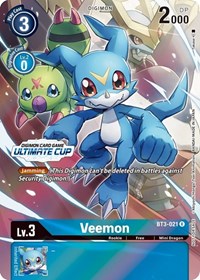 Veemon - BT3-021 (Ultimate Cup 2022) #BT3-021 R